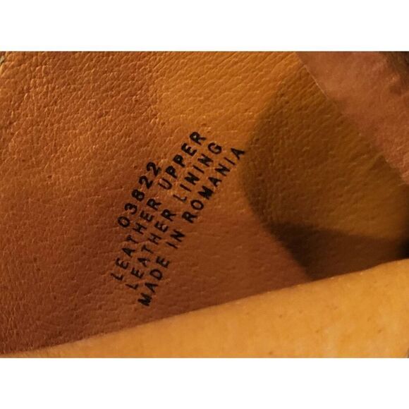 Madewell Billie Leather Boots Women's 8 Cognac Tan Italian Leather Ankle Zip - Picture 6 of 6